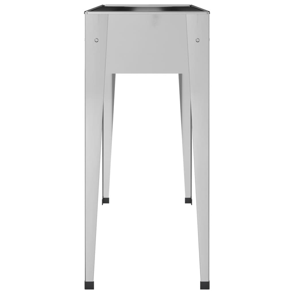 Jardinera de acero galvanizado 100,5x40,5x90 cm