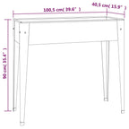Jardinera de acero galvanizado 100,5x40,5x90 cm