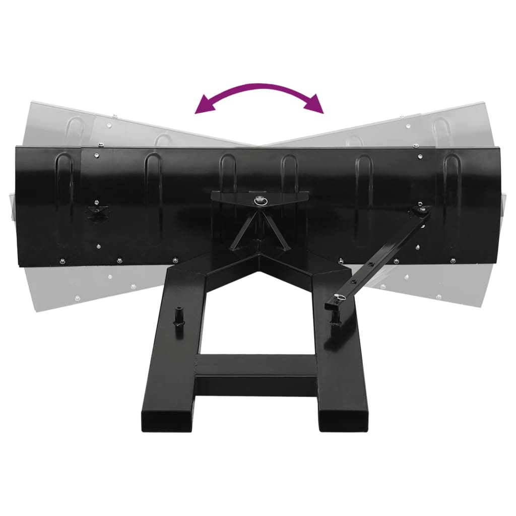 Quitanieves para carretilla elevadora negro 150x38 cm