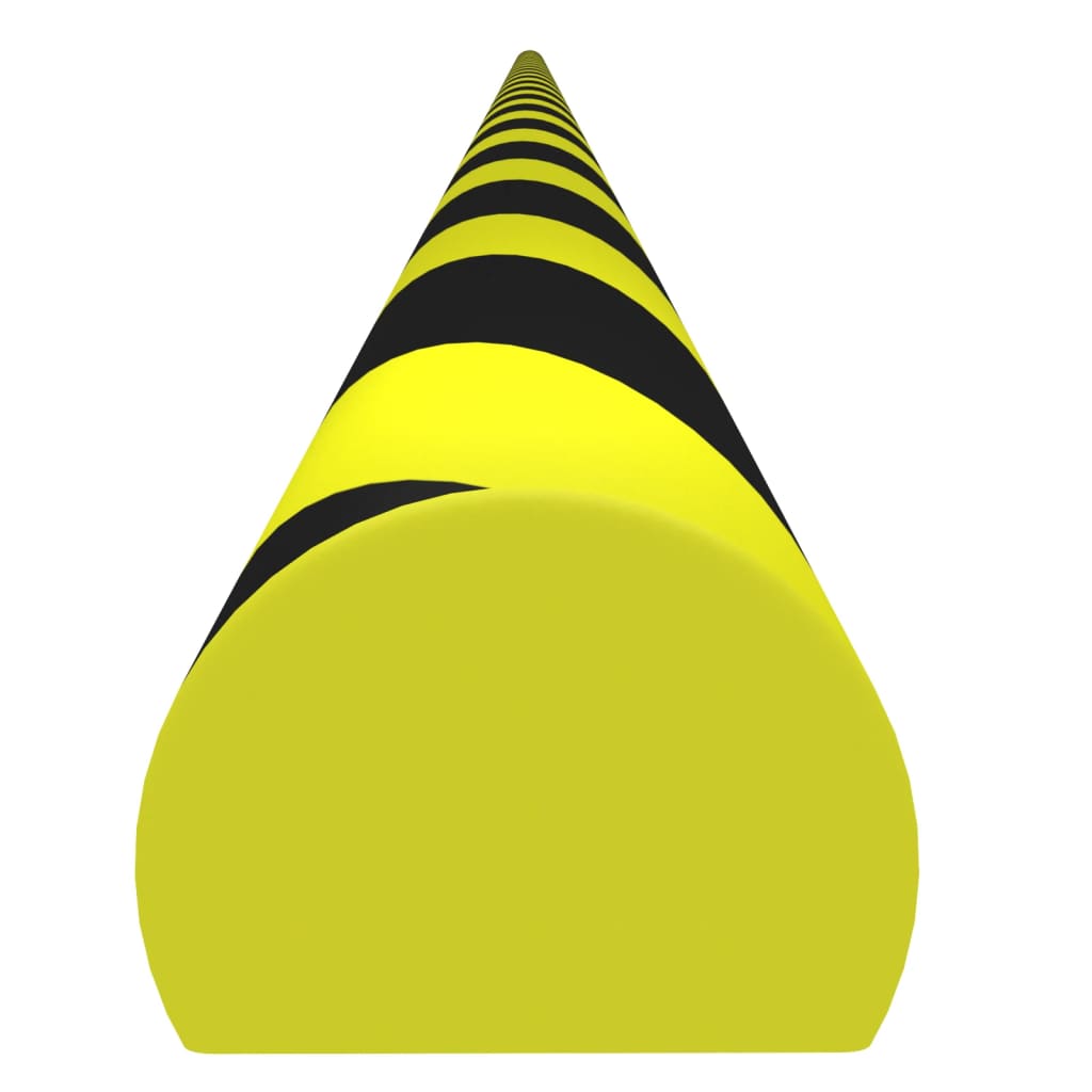 Protector de esquina PU amarillo y negro 4x3x100 cm