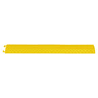 Rampa protectora de cables de suelo 2 uds amarillo 98,5 cm