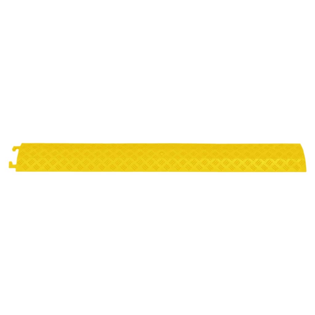 Rampa protectora de cables de suelo 2 uds amarillo 98,5 cm