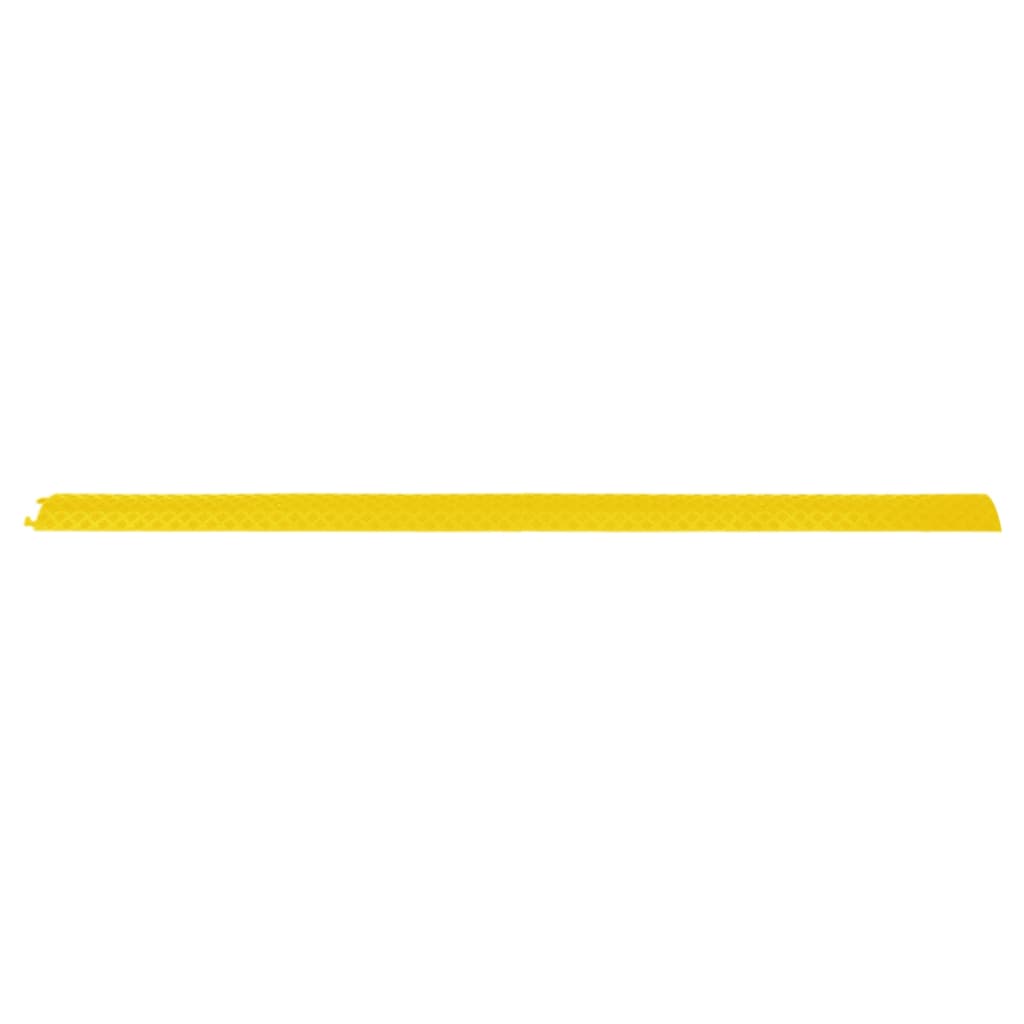 Rampa protectora de cables de suelo 2 uds amarillo 98,5 cm