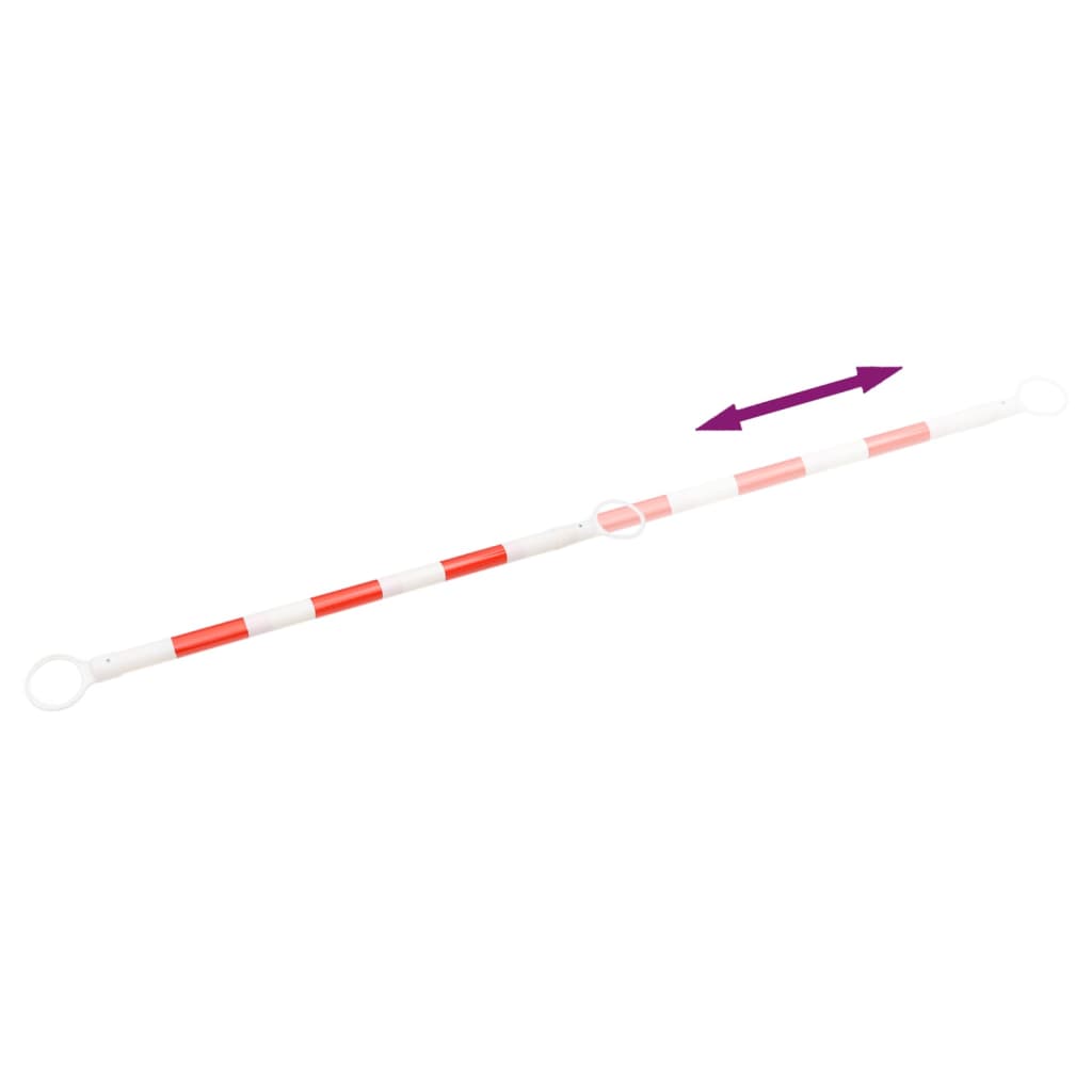 Barras retráctiles para conos de tráfico 10 uds ABS 116-197 cm