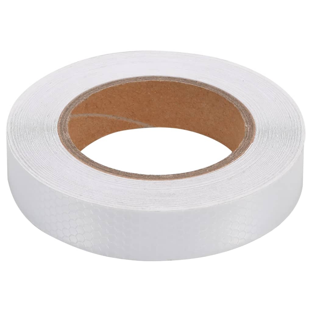 Cinta adhesiva reflectante PVC blanco 2,5 cm x 20 m