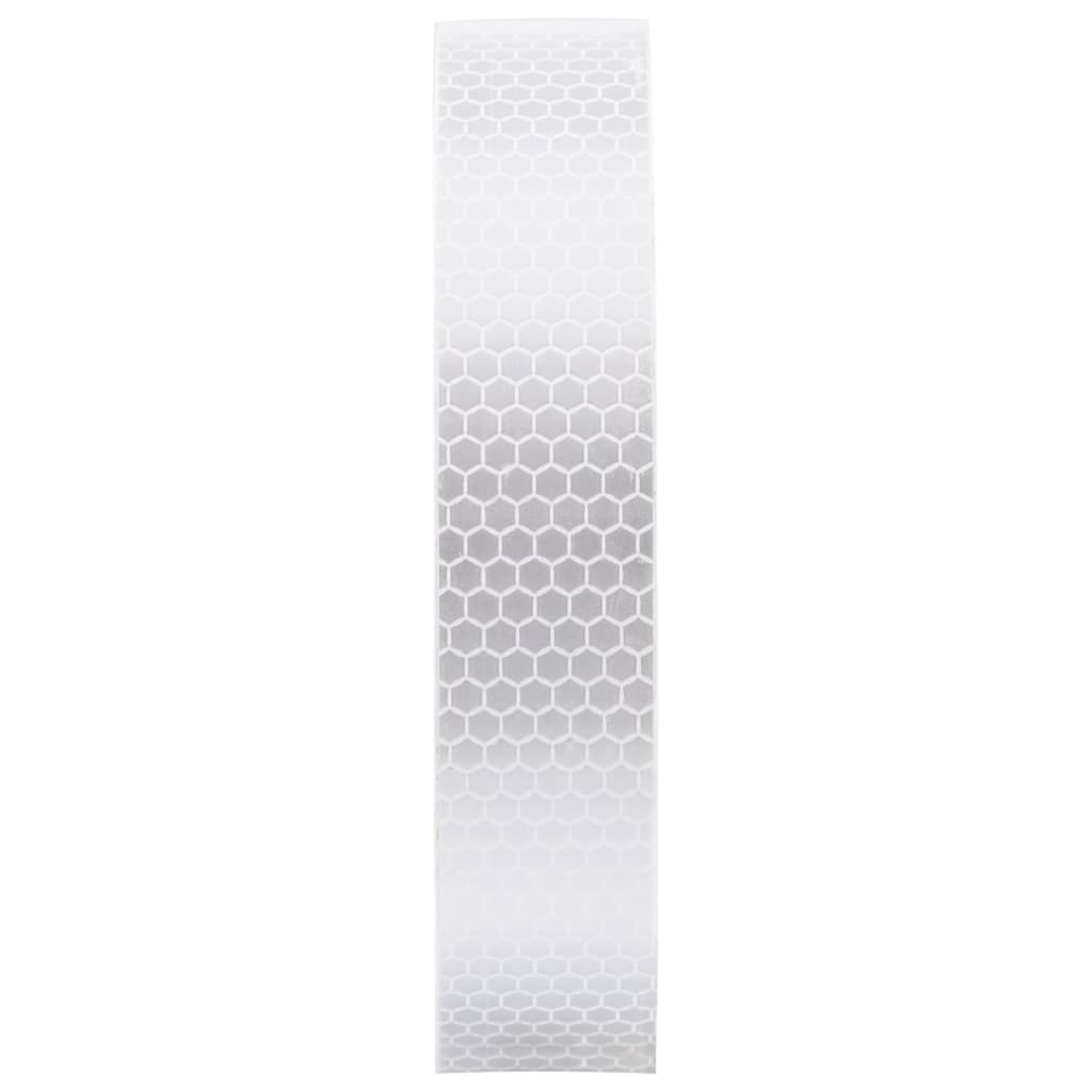 Cinta adhesiva reflectante PVC blanco 2,5 cm x 20 m