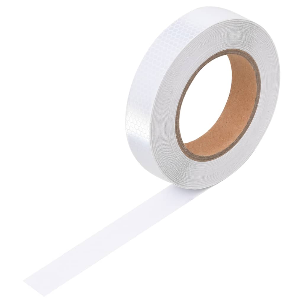 Cinta adhesiva reflectante PVC blanco 2,5 cm x 20 m