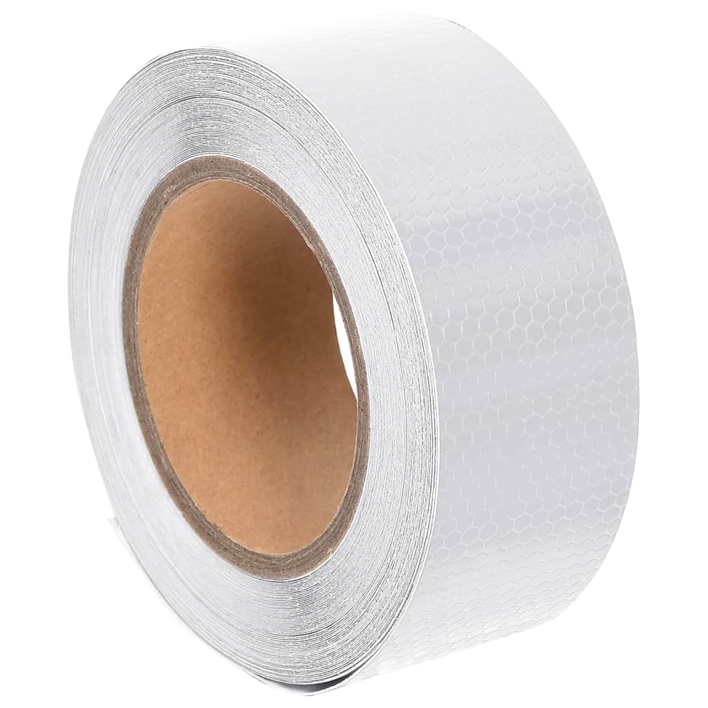 White PVC Reflective Adhesive Tape 2.5 cm x 20 m
