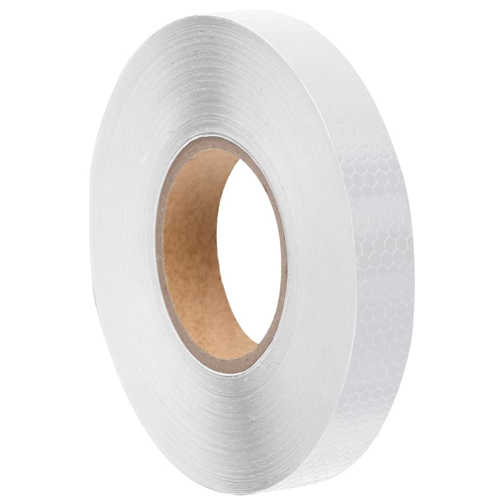 White PVC Reflective Adhesive Tape 2.5 cm x 20 m