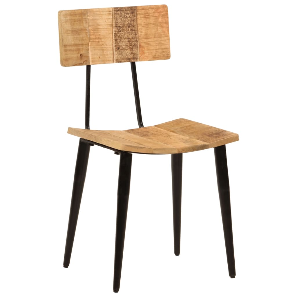 Sillas de comedor 2 uds madera maciza de mango 44x40x80 cm