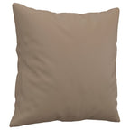 Cojines decorativos 2 uds cuero sintético capuchino 40x40 cm