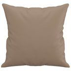 Cojines decorativos 2 uds cuero sintético capuchino 40x40 cm