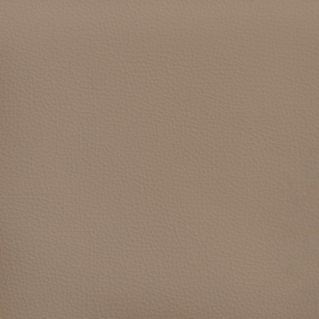 Cojines decorativos 2 uds cuero sintético capuchino 40x40 cm