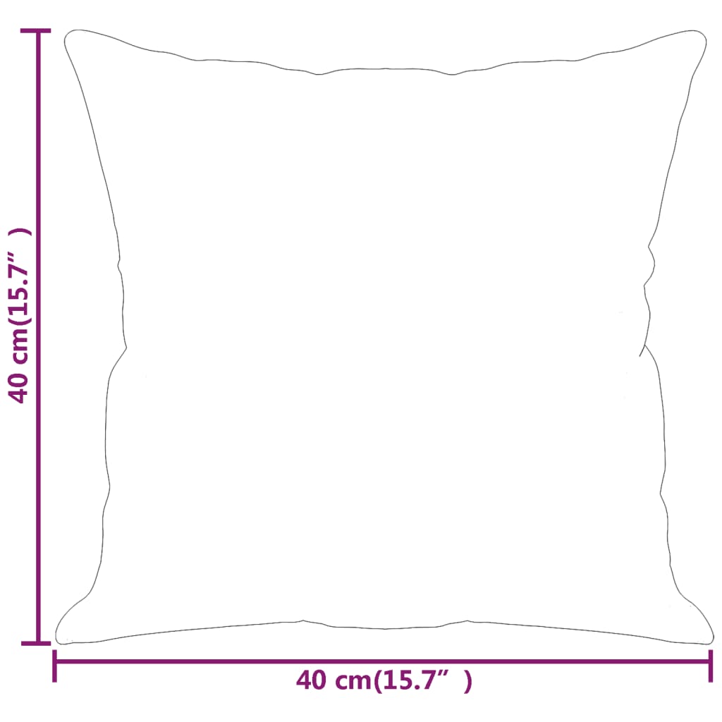 Cojines decorativos 2 uds cuero sintético capuchino 40x40 cm