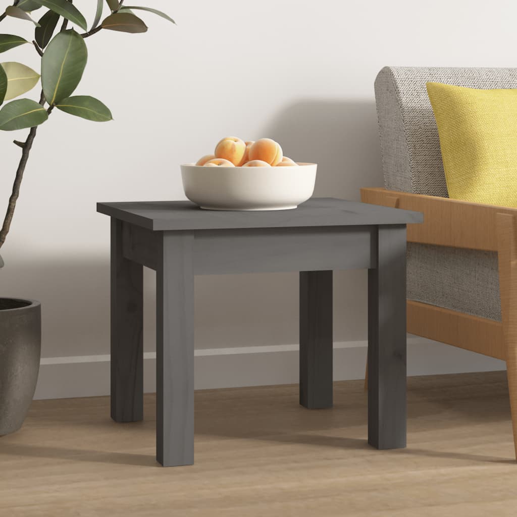 Mesa de centro de madera de pino maciza Ø 42,5x45 cm