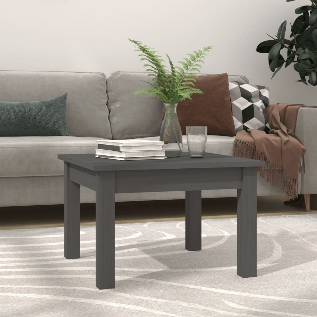 Mesa de centro de madera de pino maciza Ø 42,5x45 cm