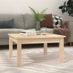 Mesa de centro de madera de pino maciza Ø 42,5x45 cm