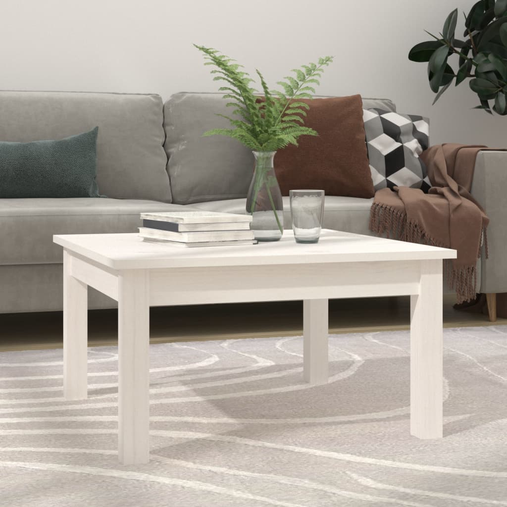 Mesa de centro de madera de pino maciza Ø 42,5x45 cm