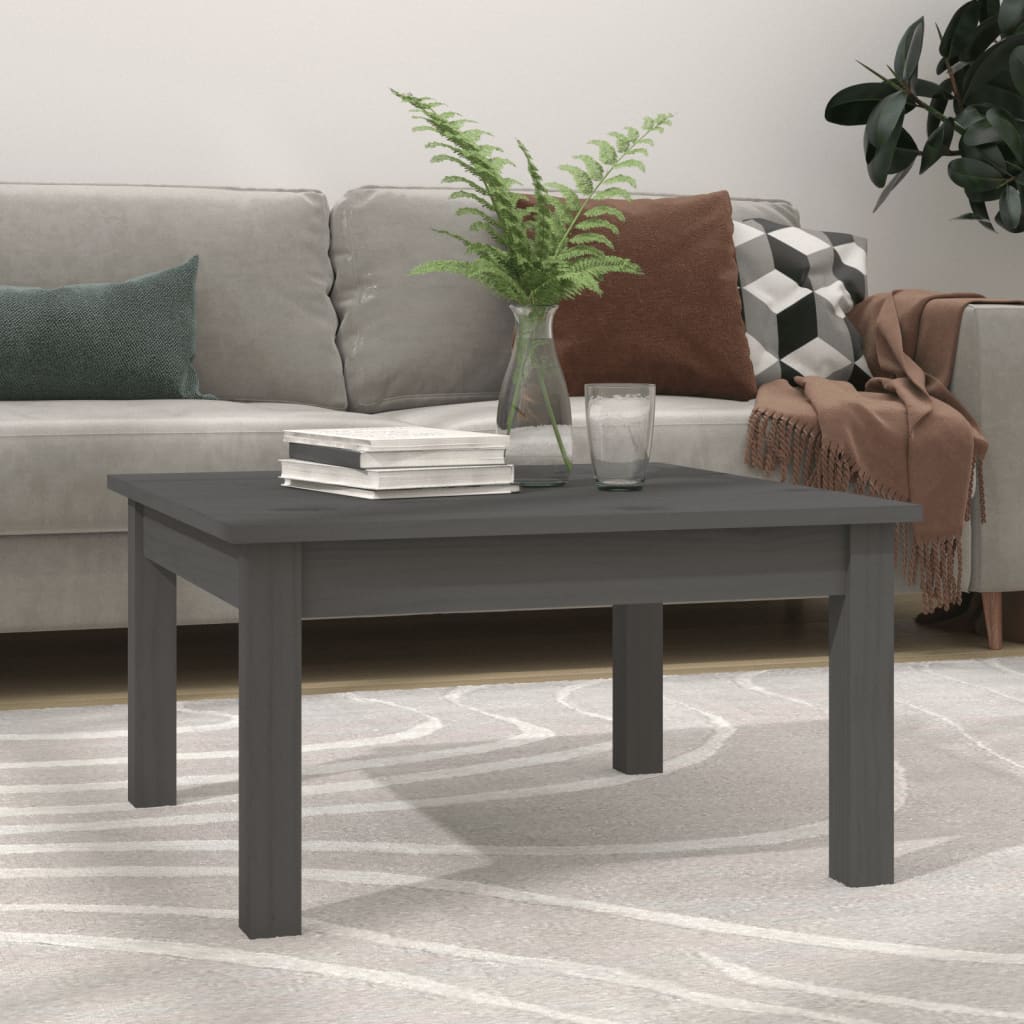 Mesa de centro de madera de pino maciza Ø 42,5x45 cm