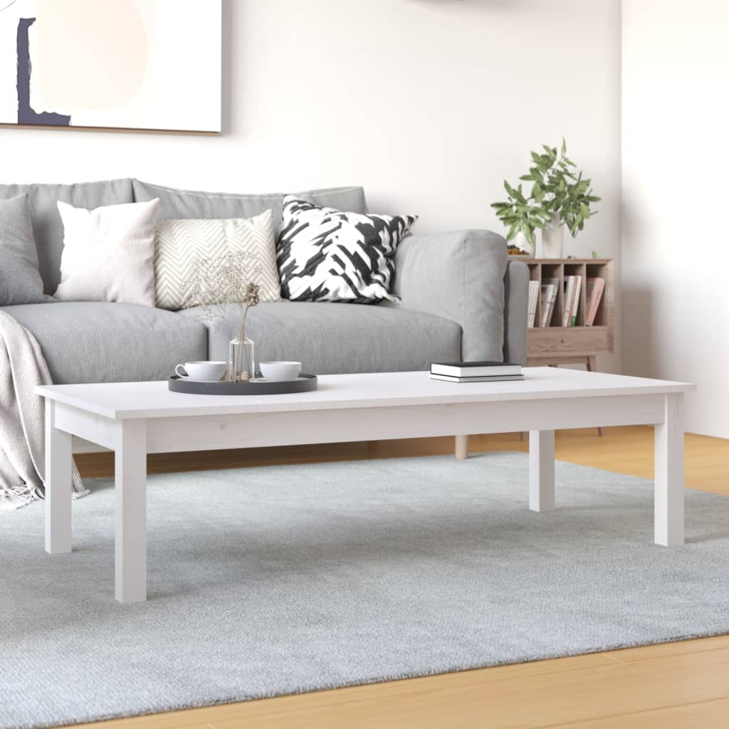 Mesa de centro de madera de pino maciza Ø 42,5x45 cm