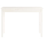 Mesa consola de madera maciza de pino blanco 110x40x75 cm