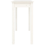 Mesa consola de madera maciza de pino blanco 110x40x75 cm
