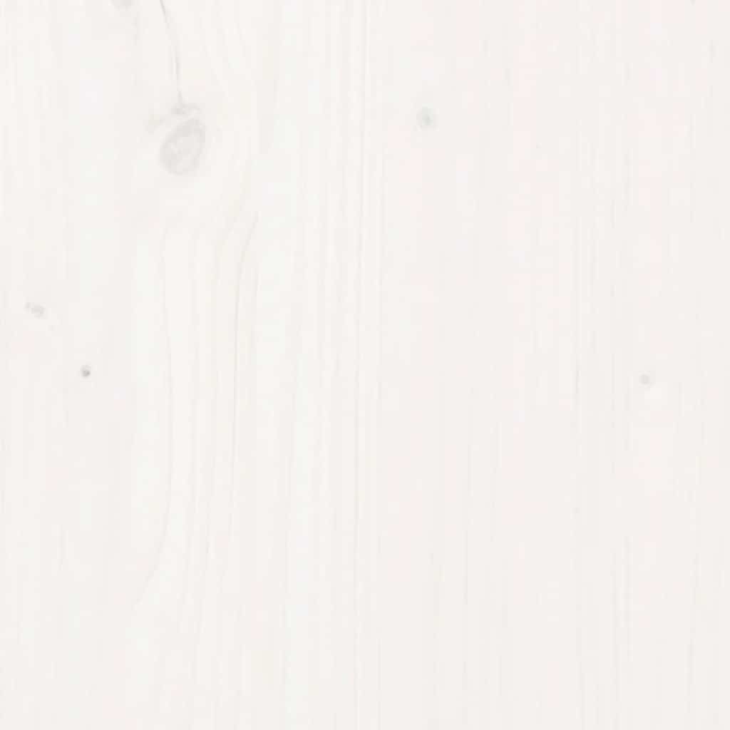 Mesa consola de madera maciza de pino blanco 110x40x75 cm