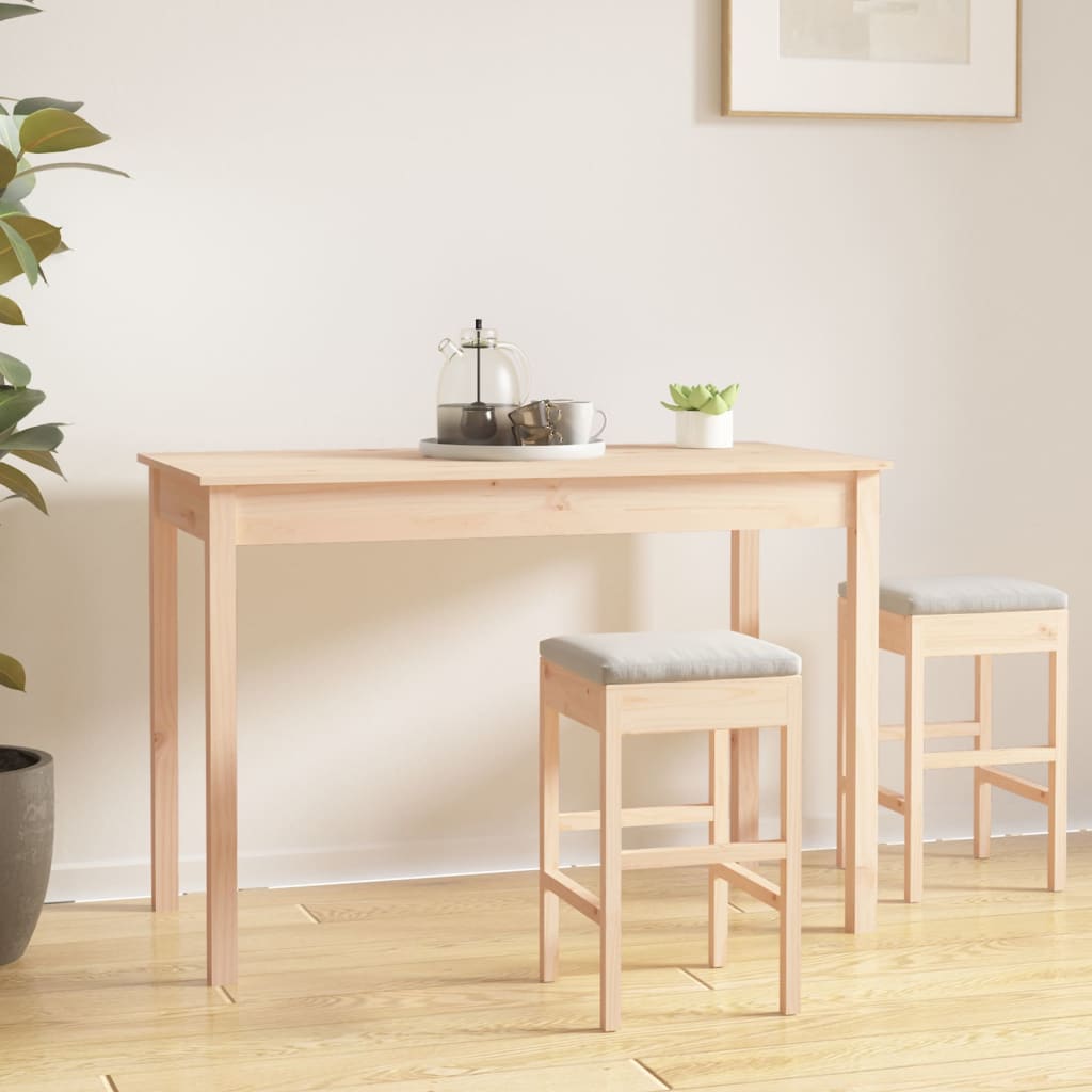 Mesa de comedor madera maciza de mango 140x70x75 cm