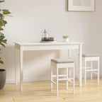 Mesa de comedor madera maciza de mango 140x70x75 cm