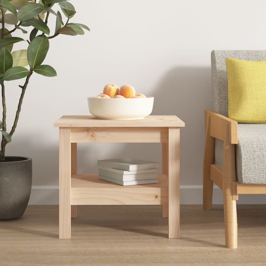 Mesa de centro 100x100x40 cm Madera maciza de pino