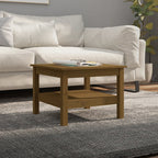 Mesa de centro de madera de pino maciza Ø 42,5x45 cm
