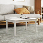 Mesa de centro de madera de pino maciza Ø 42,5x45 cm