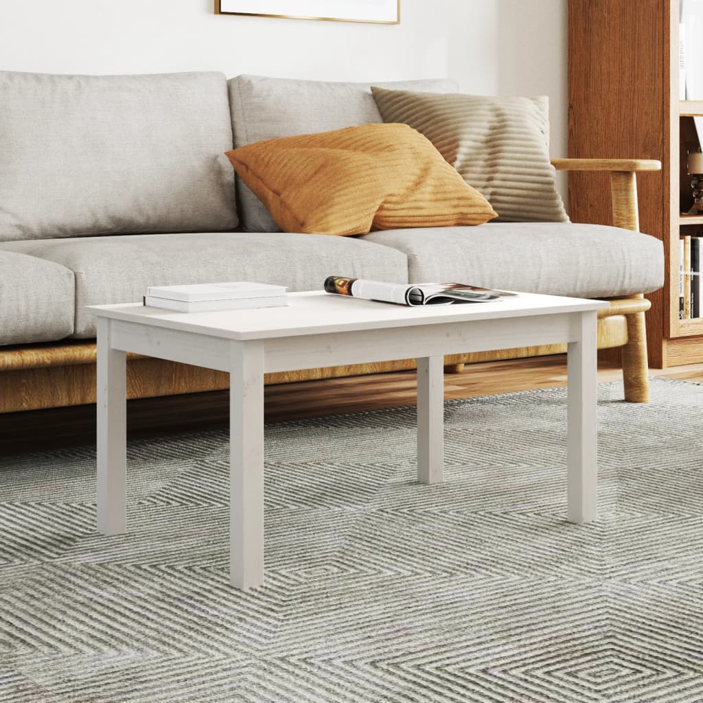 Mesa de centro de madera de pino maciza Ø 42,5x45 cm