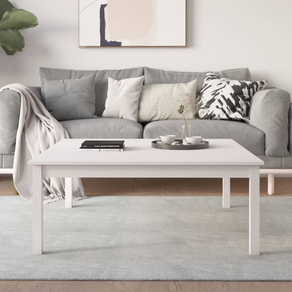 Mesa de centro de madera de pino maciza Ø 42,5x45 cm