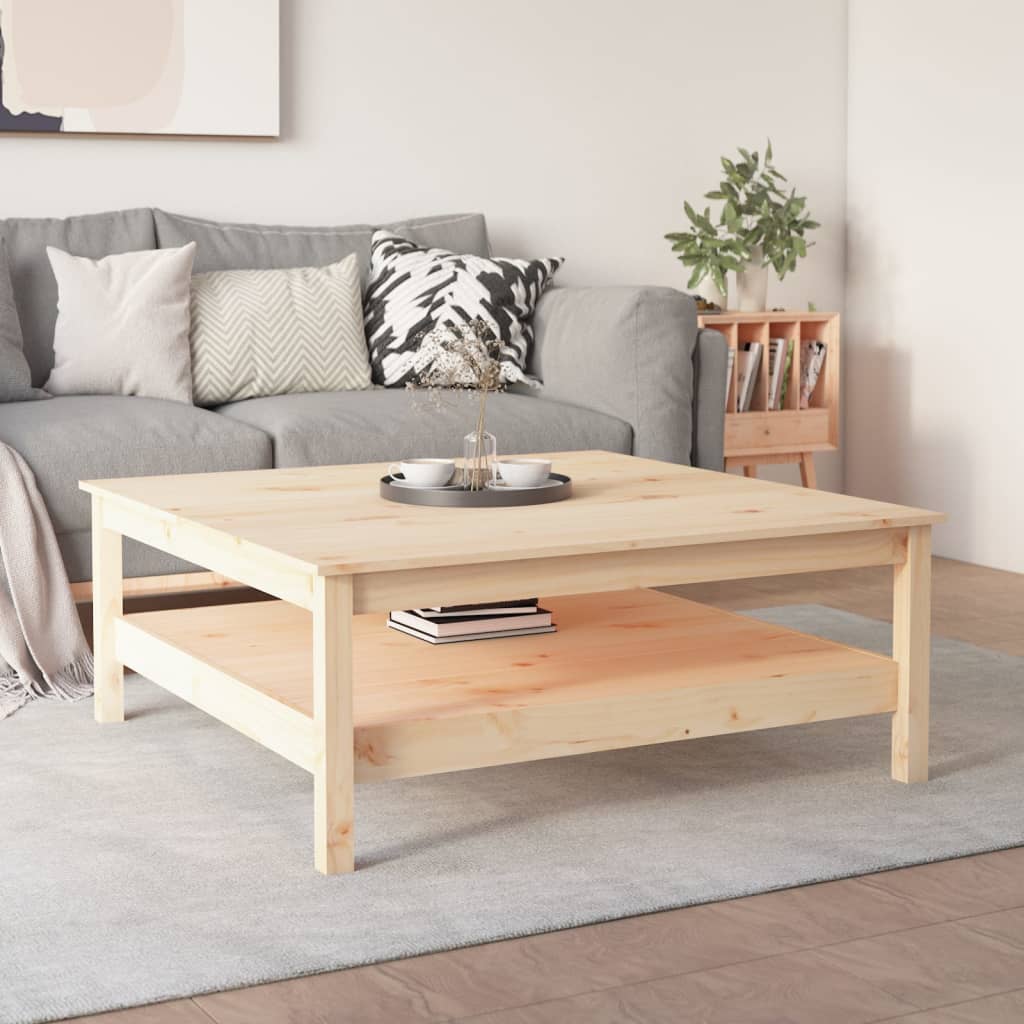 Mesa de centro 100x100x40 cm Madera maciza de pino