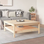 Mesa de centro 100x100x40 cm Madera maciza de pino