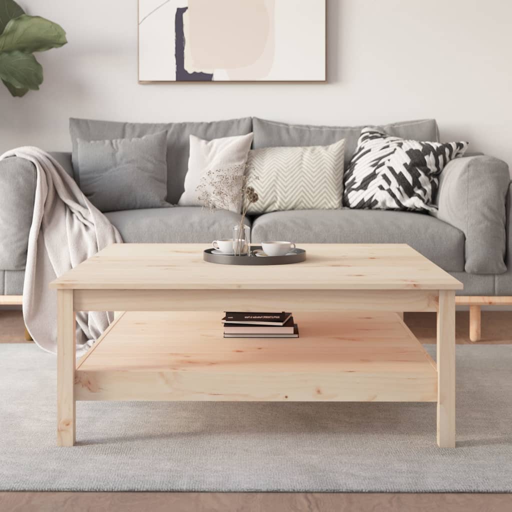 Mesa de centro 100x100x40 cm Madera maciza de pino
