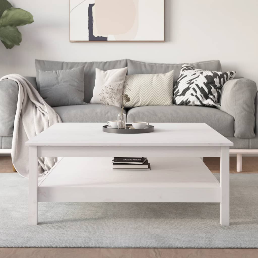 Mesa de centro 100x100x40 cm Madera maciza de pino