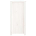 Aparador de madera maciza de pino blanco 100x35x74 cm