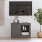 Mueble de TV de madera maciza de pino 70x36,5x52 cm