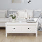 Mesa de centro de madera maciza de pino 102x49x55 cm
