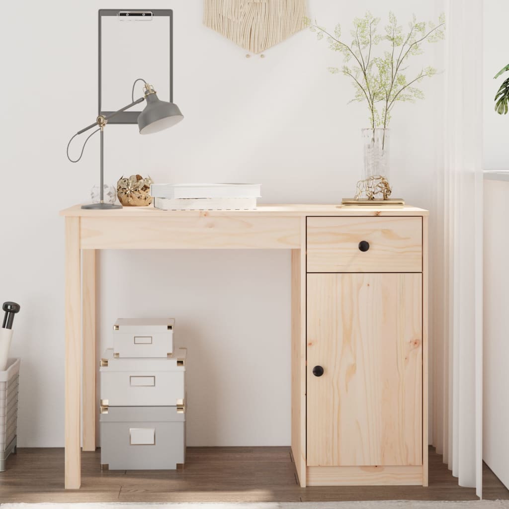 Solid pine desk 100x50x75 cm