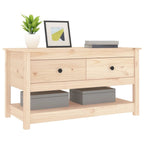 Mesa de centro de madera maciza de pino 102x49x55 cm