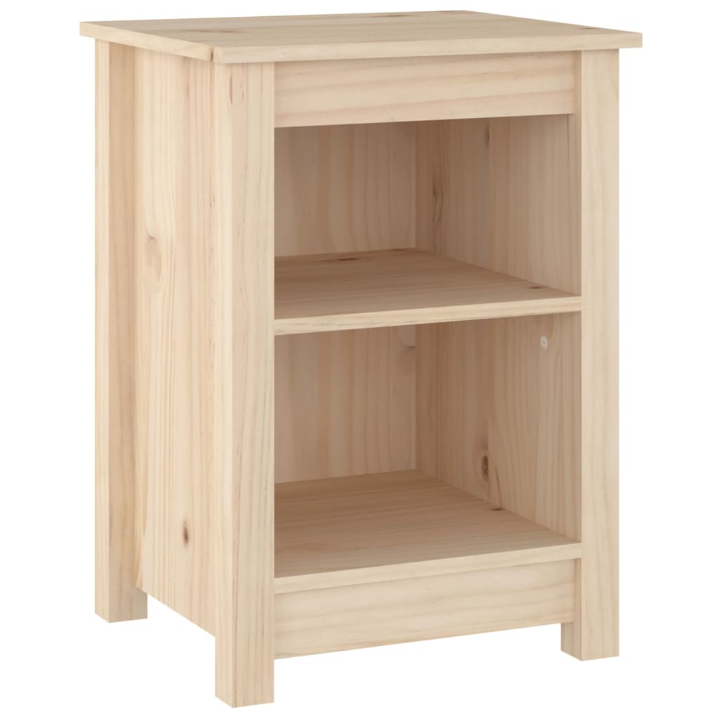 Mesita de noche madera maciza de pino 40x35x55 cm