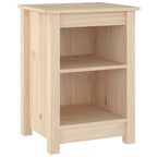 Mesita de noche madera maciza de pino 40x35x55 cm