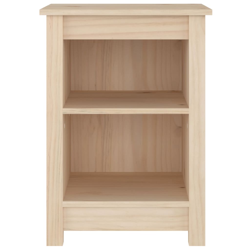 Mesita de noche madera maciza de pino 40x35x55 cm
