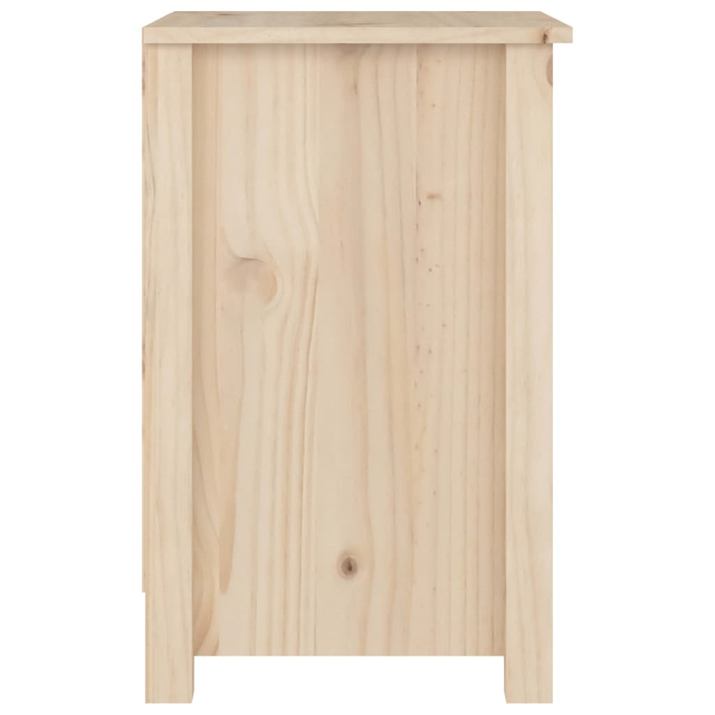 Mesita de noche madera maciza de pino 40x35x55 cm