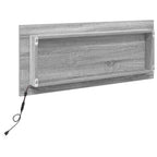 Espejo Gris Sonoma 90 x 8,5 x 37 cm Madera de ingeniería