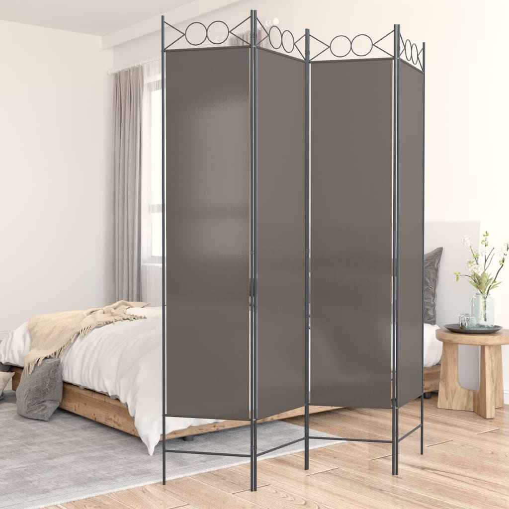 Biombo divisor de 1 panel marrón 175x180 cm