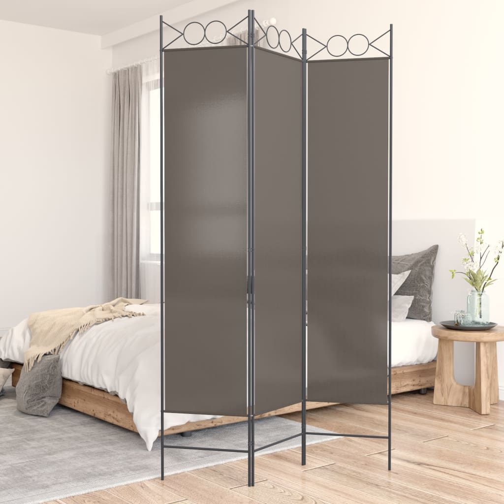 Biombo divisor de 1 panel marrón 175x180 cm